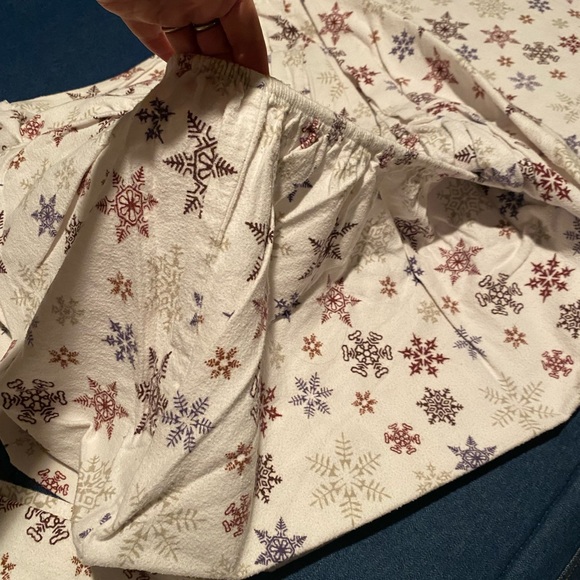 Eddie Bauer Flannel Collection Cotton Bedding Sheet Set, TWIN size. Snowflakes❄️ - Picture 5 of 7